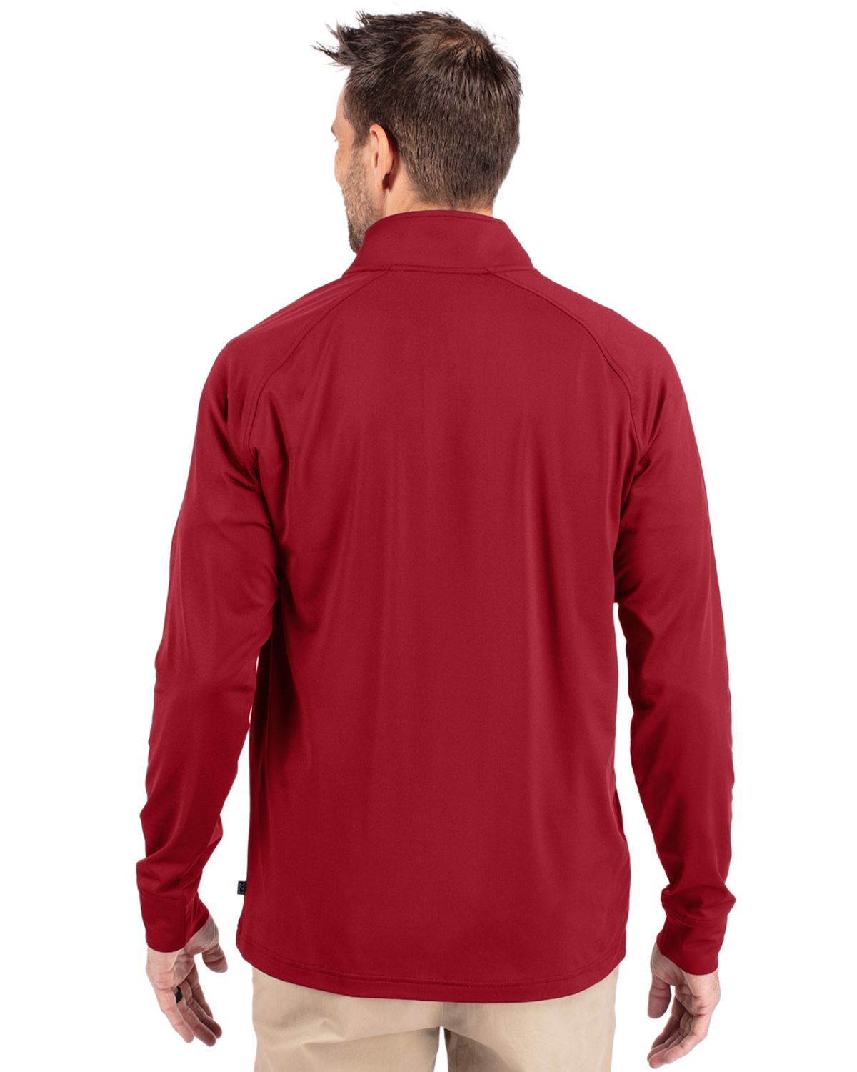 Cutter & Buck® Adapt Eco Knit Stretch Recycled Mens Quarter Zip Pull Over