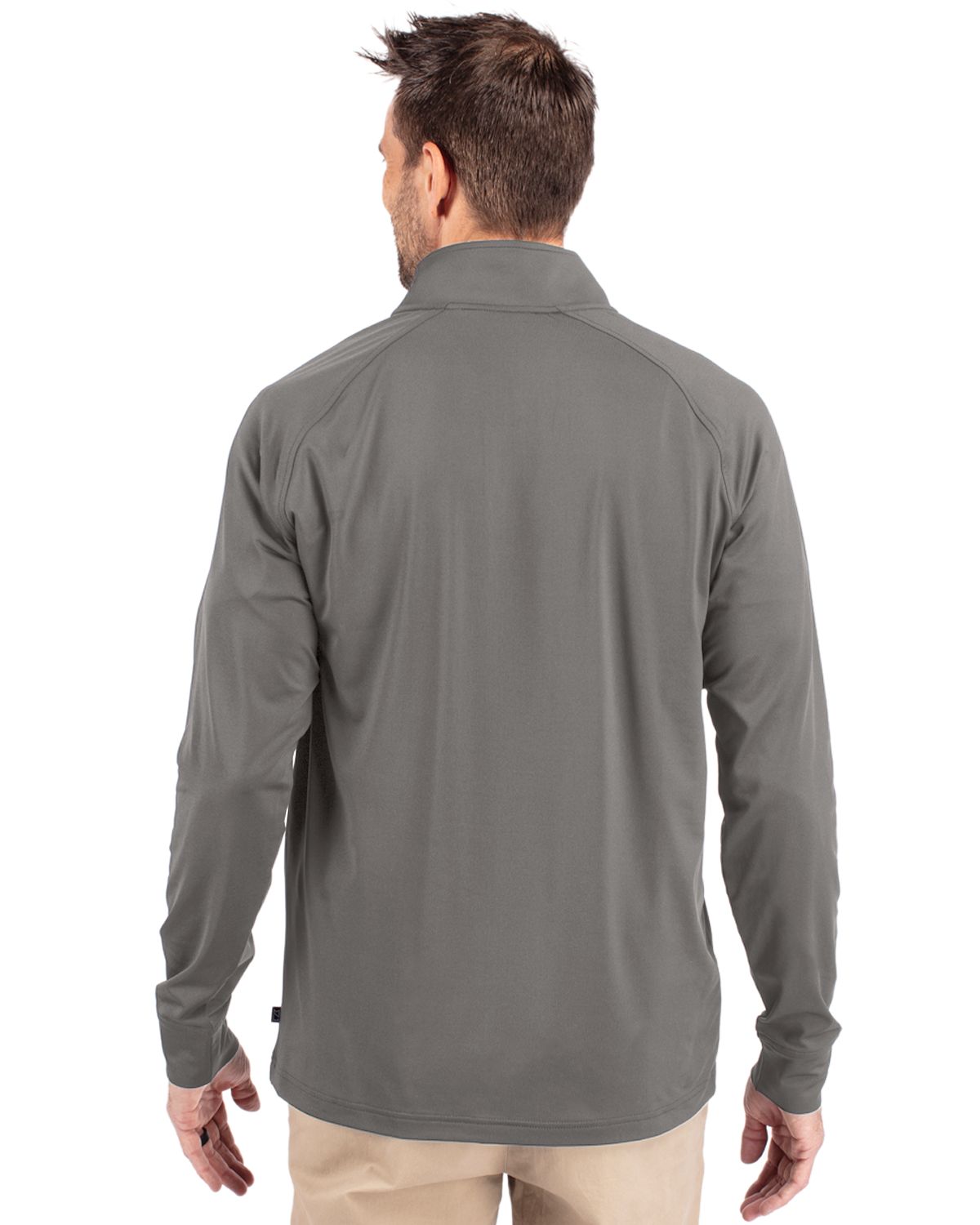 Cutter & Buck® Adapt Eco Knit Stretch Recycled Mens Quarter Zip Pull Over