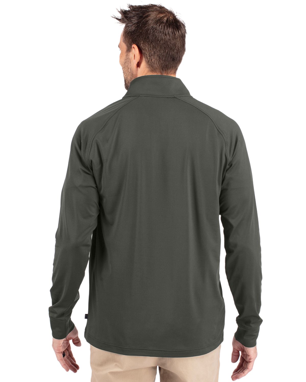Cutter & Buck® Adapt Eco Knit Stretch Recycled Mens Quarter Zip Pull Over