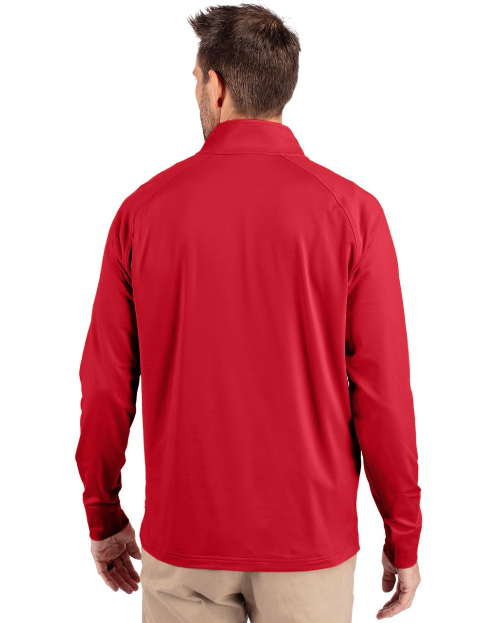 Cutter & Buck® Adapt Eco Knit Stretch Recycled Mens Quarter Zip Pull Over