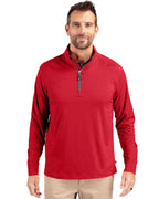 Cutter & Buck® Adapt Eco Knit Stretch Recycled Mens Quarter Zip Pull Over
