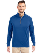 Cutter & Buck® Adapt Eco Knit Stretch Recycled Mens Big and Tall Quarter Zip Pull Over