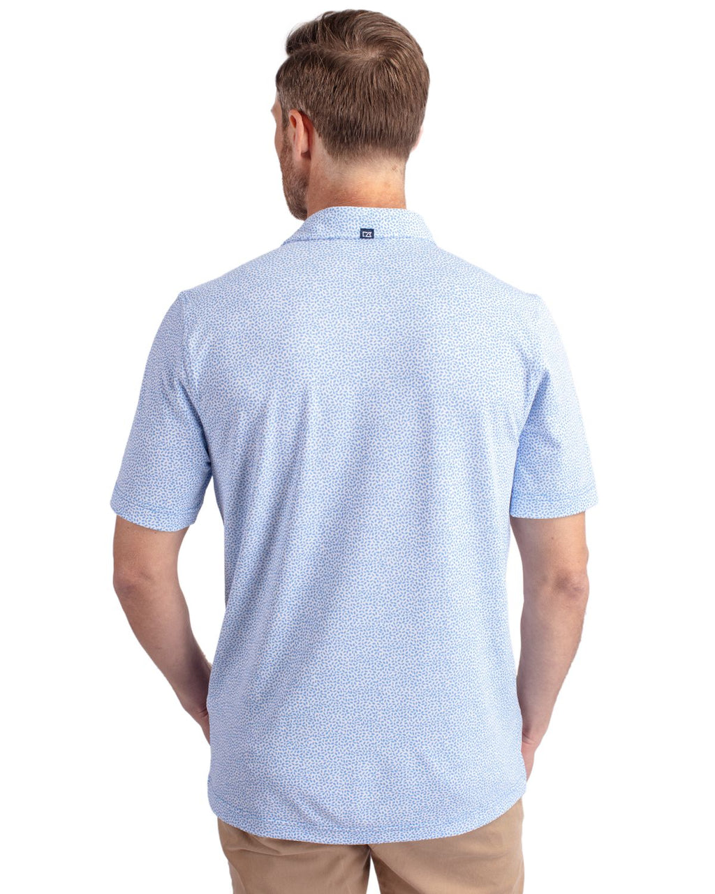 Cutter & Buck® Virtue Eco Pique Botanical Print Recycled Mens Polo