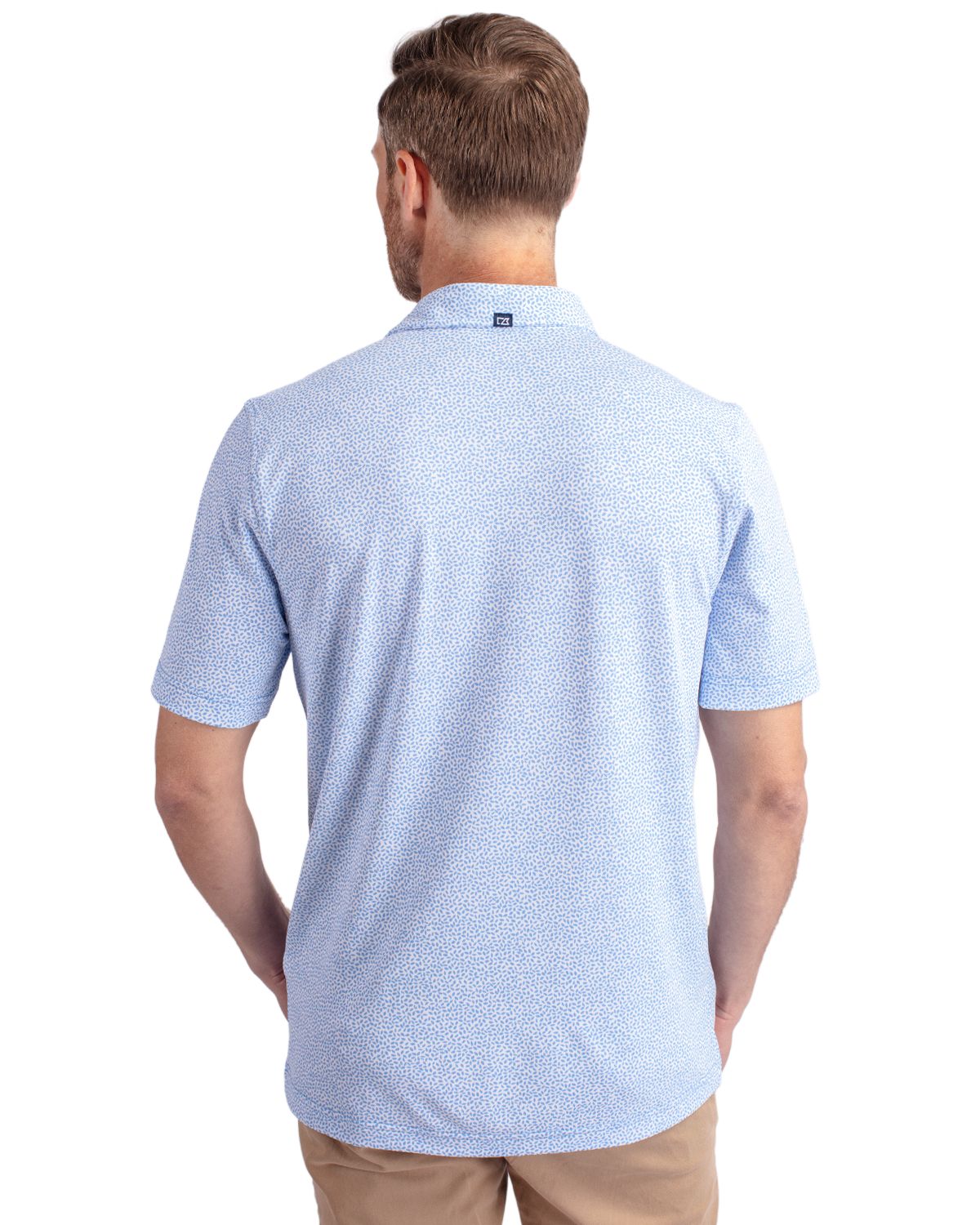 Cutter & Buck® Virtue Eco Pique Botanical Print Recycled Mens Polo