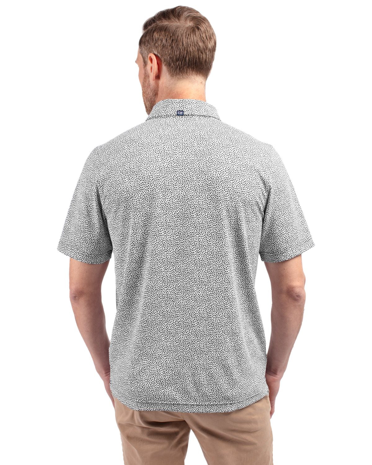 Cutter & Buck® Virtue Eco Pique Botanical Print Recycled Mens Polo