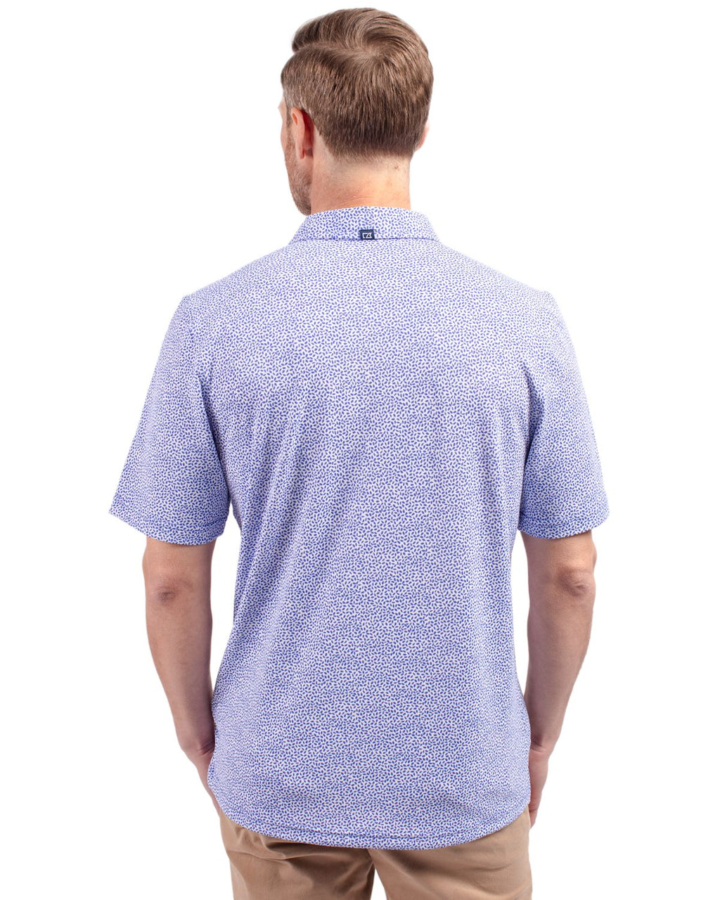 Cutter & Buck® Virtue Eco Pique Botanical Print Recycled Mens Polo