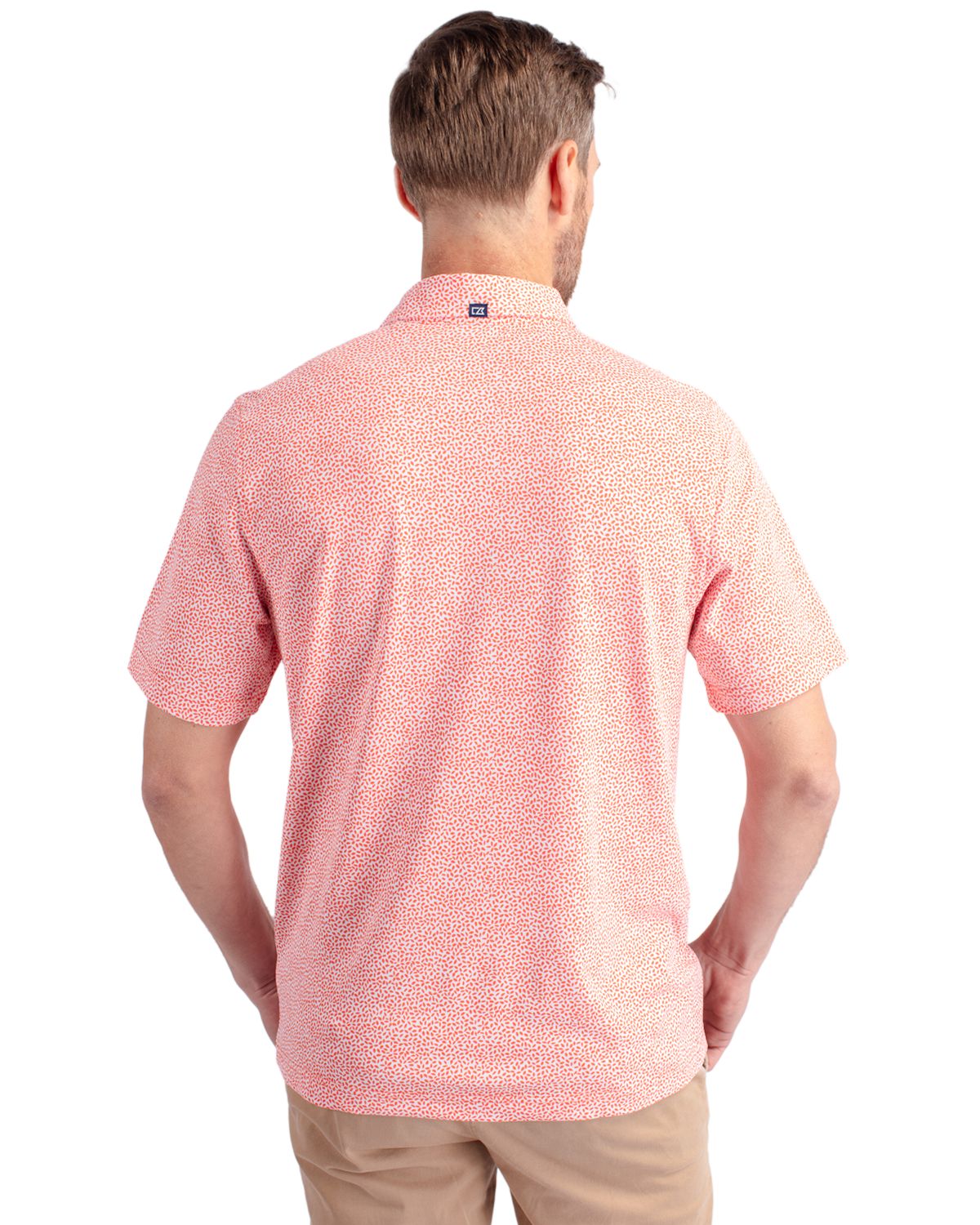 Cutter & Buck® Virtue Eco Pique Botanical Print Recycled Mens Polo