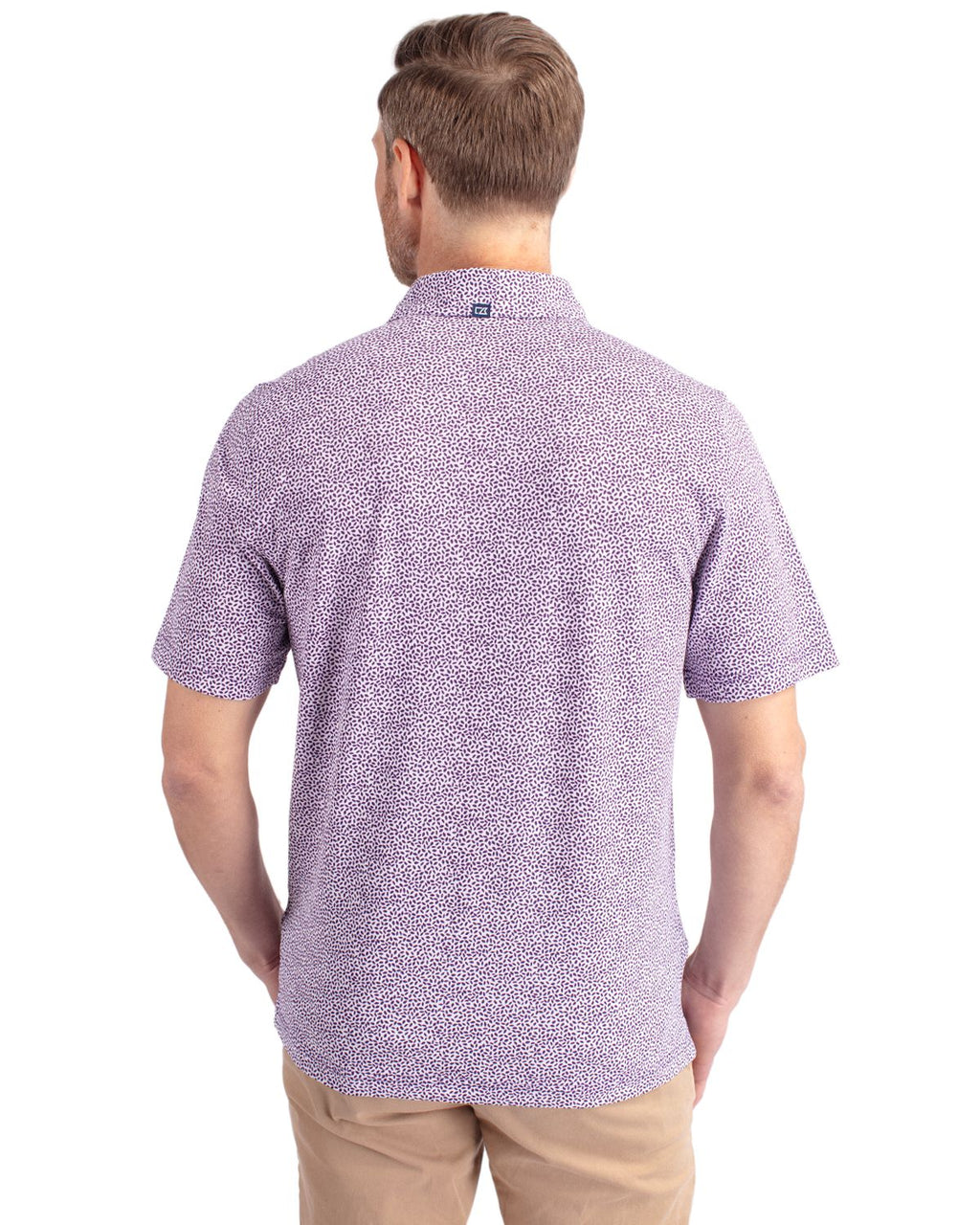 Cutter & Buck® Virtue Eco Pique Botanical Print Recycled Mens Polo