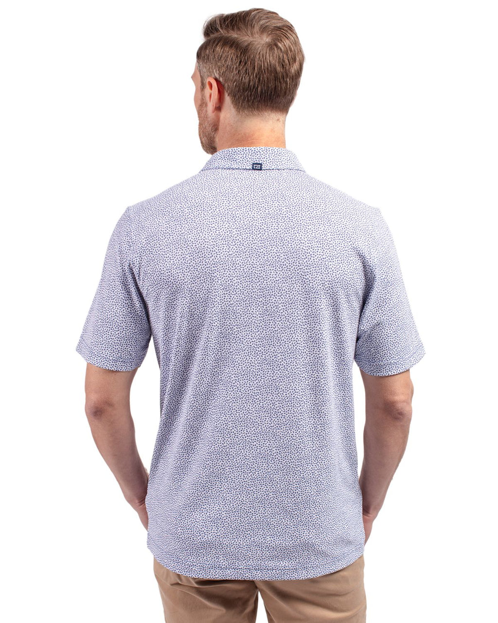 Cutter & Buck® Virtue Eco Pique Botanical Print Recycled Mens Polo