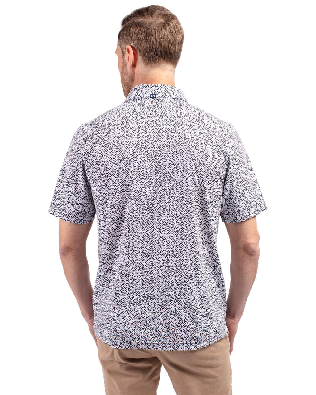 Cutter & Buck® Virtue Eco Pique Botanical Print Recycled Mens Polo