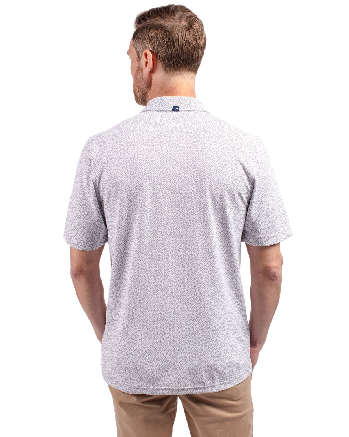 Cutter & Buck® Virtue Eco Pique Botanical Print Recycled Mens Polo