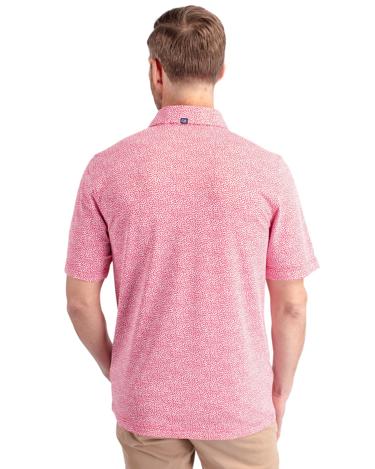 Cutter & Buck® Virtue Eco Pique Botanical Print Recycled Mens Polo
