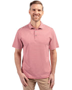 Cutter & Buck® Virtue Eco Pique Stripe Recycled Mens Polo