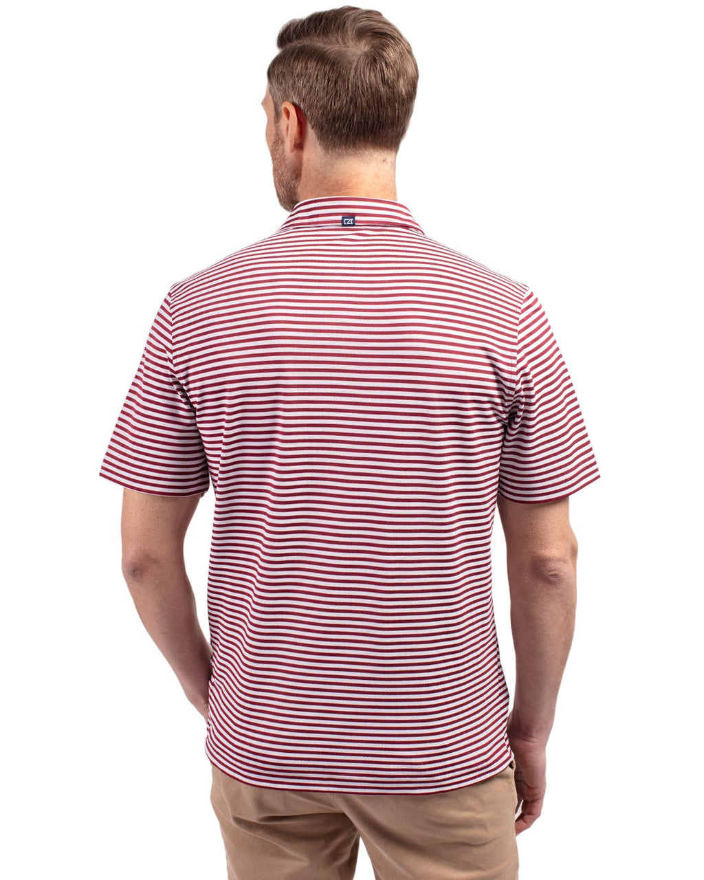 Cutter & Buck® Virtue Eco Pique Stripe Recycled Mens Polo