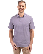 Cutter & Buck® Virtue Eco Pique Stripe Recycled Mens Big and Tall Polo