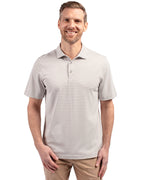 Cutter & Buck® Virtue Eco Pique Stripe Recycled Mens Big and Tall Polo
