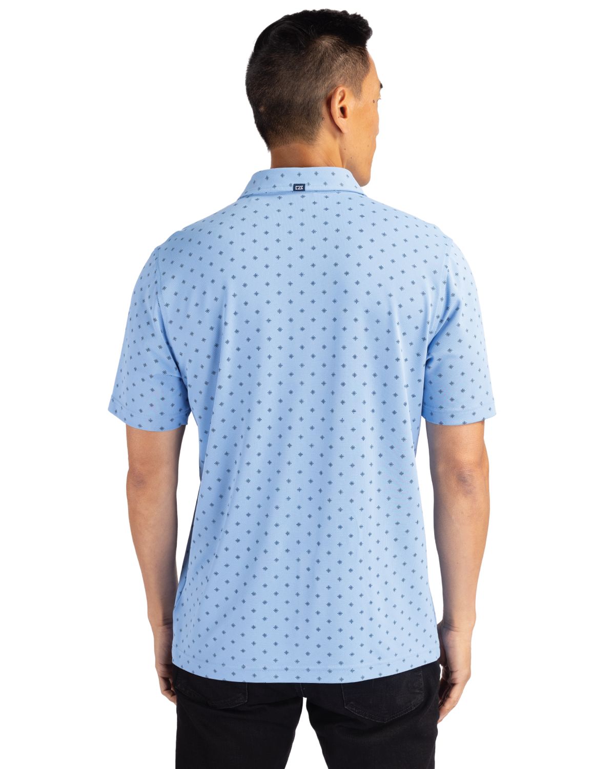 Cutter & Buck® Virtue Eco Pique Tile Print Recycled Mens Polo