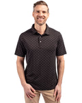 Cutter & Buck® Virtue Eco Pique Tile Print Recycled Mens Big & Tall Polo