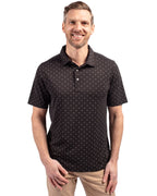 Cutter & Buck® Virtue Eco Pique Tile Print Recycled Mens Big & Tall Polo