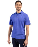 Cutter & Buck® Virtue Eco Pique Tile Print Recycled Mens Big & Tall Polo