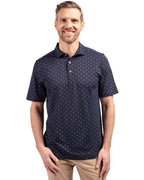 Cutter & Buck® Virtue Eco Pique Tile Print Recycled Mens Big & Tall Polo