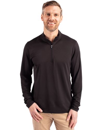 Cutter & Buck® Virtue Eco Pique Recycled Quarter Zip Mens Pull Over