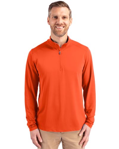 Cutter & Buck® Virtue Eco Pique Recycled Quarter Zip Mens Pull Over