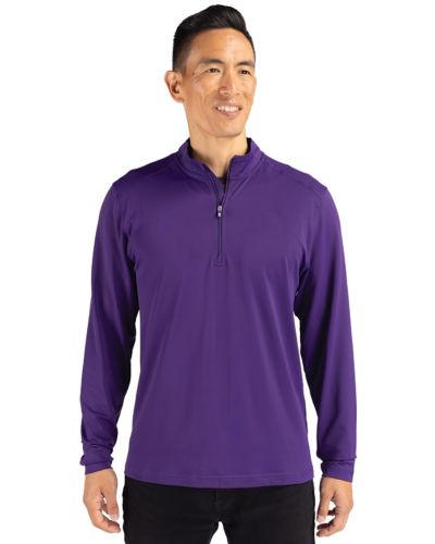 Cutter & Buck® Virtue Eco Pique Recycled Quarter Zip Mens Pull Over