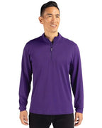 Cutter & Buck® Virtue Eco Pique Recycled Quarter Zip Mens Pull Over