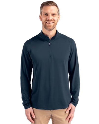 Cutter & Buck® Virtue Eco Pique Recycled Quarter Zip Mens Pull Over