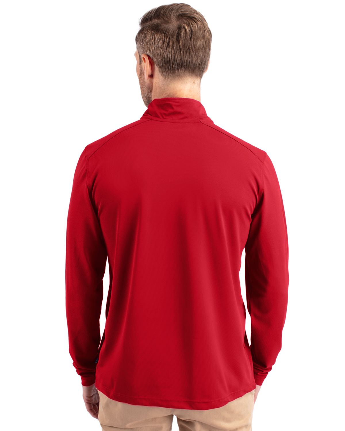 Cutter & Buck® Virtue Eco Pique Recycled Quarter Zip Mens Big & Tall Pull Over