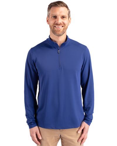 Cutter & Buck® Virtue Eco Pique Recycled Quarter Zip Mens Pull Over