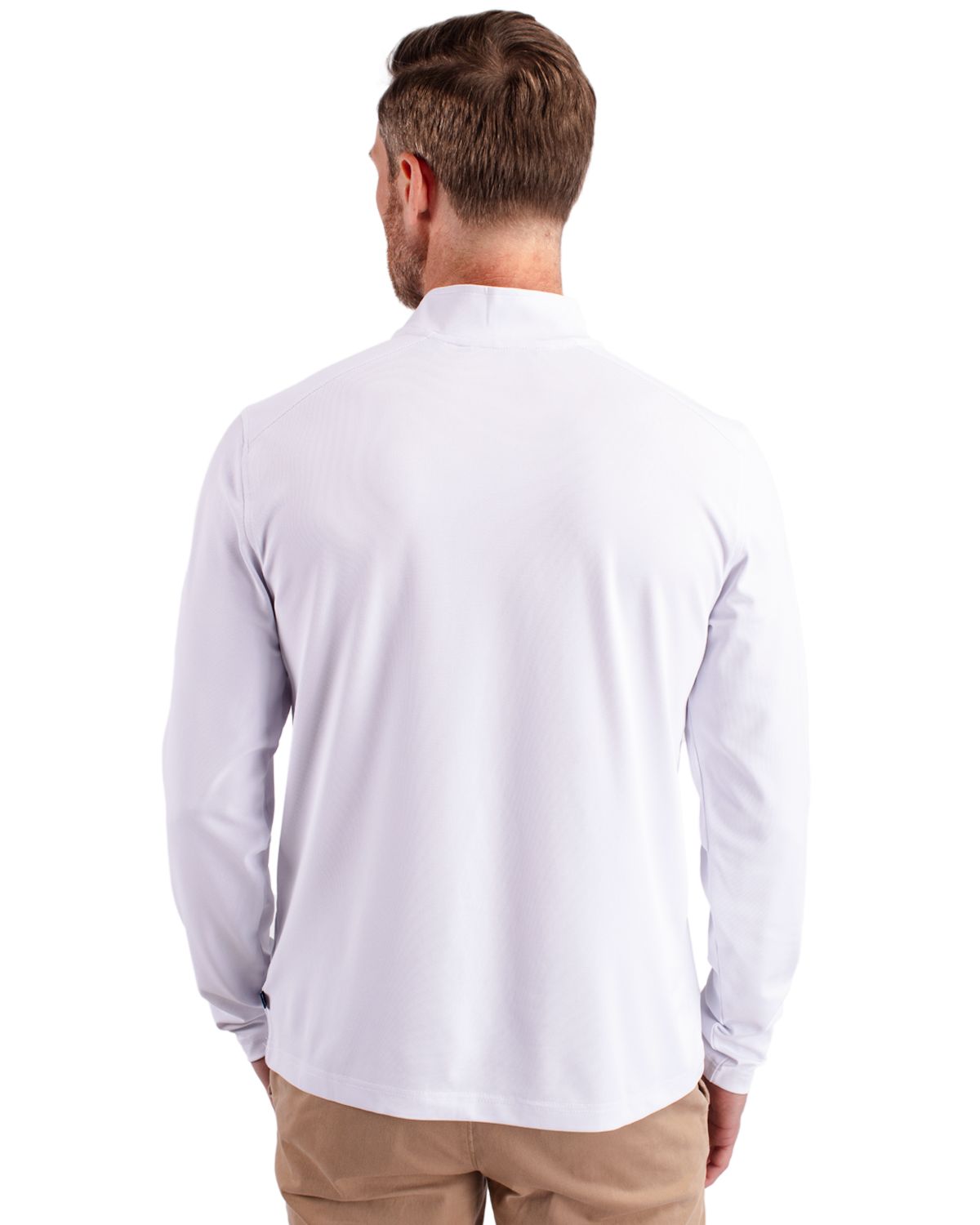 Cutter & Buck® Virtue Eco Pique Recycled Quarter Zip Mens Big & Tall Pull Over