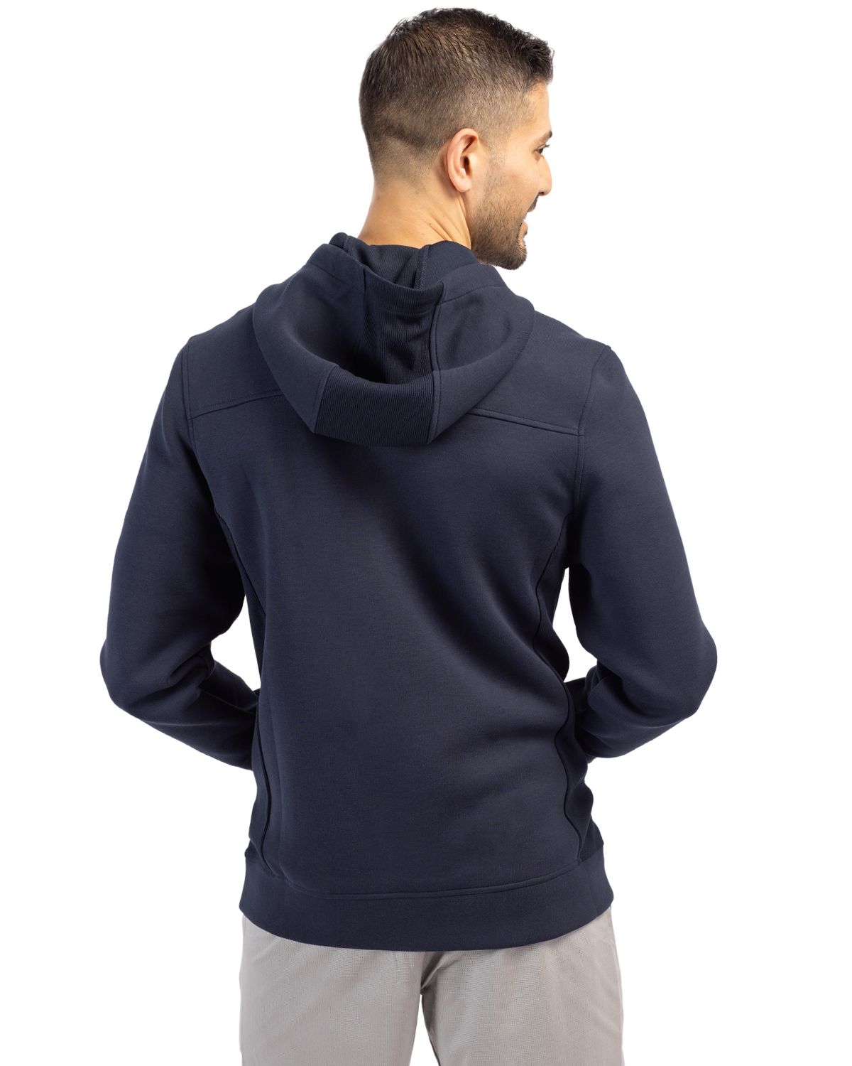 Cutter & Buck® Roam Eco Half Zip Recycled Mens Hooded Pull Over