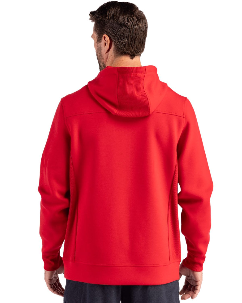 Cutter & Buck® Roam Eco Half Zip Recycled Mens Hooded Pull Over