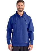 Cutter & Buck® Roam Eco Half Zip Recycled Mens Hooded Pull Over