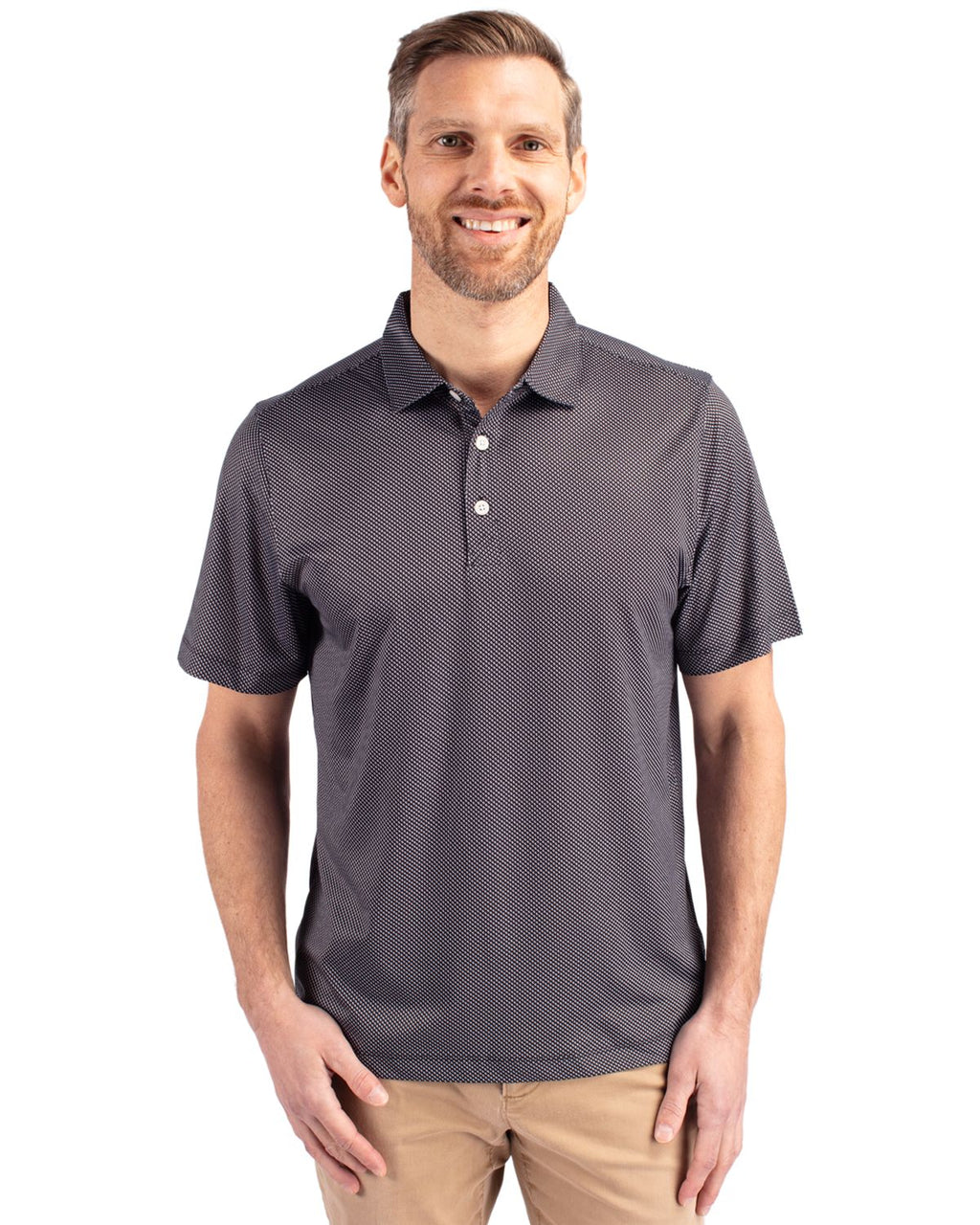 Cutter & Buck® Pike Eco Symmetry Print Stretch Recycled Mens Polo