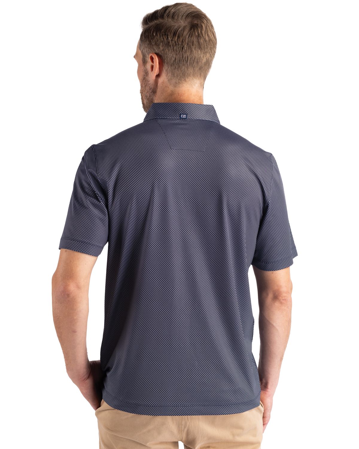 Cutter & Buck® Pike Eco Symmetry Print Stretch Recycled Mens Polo