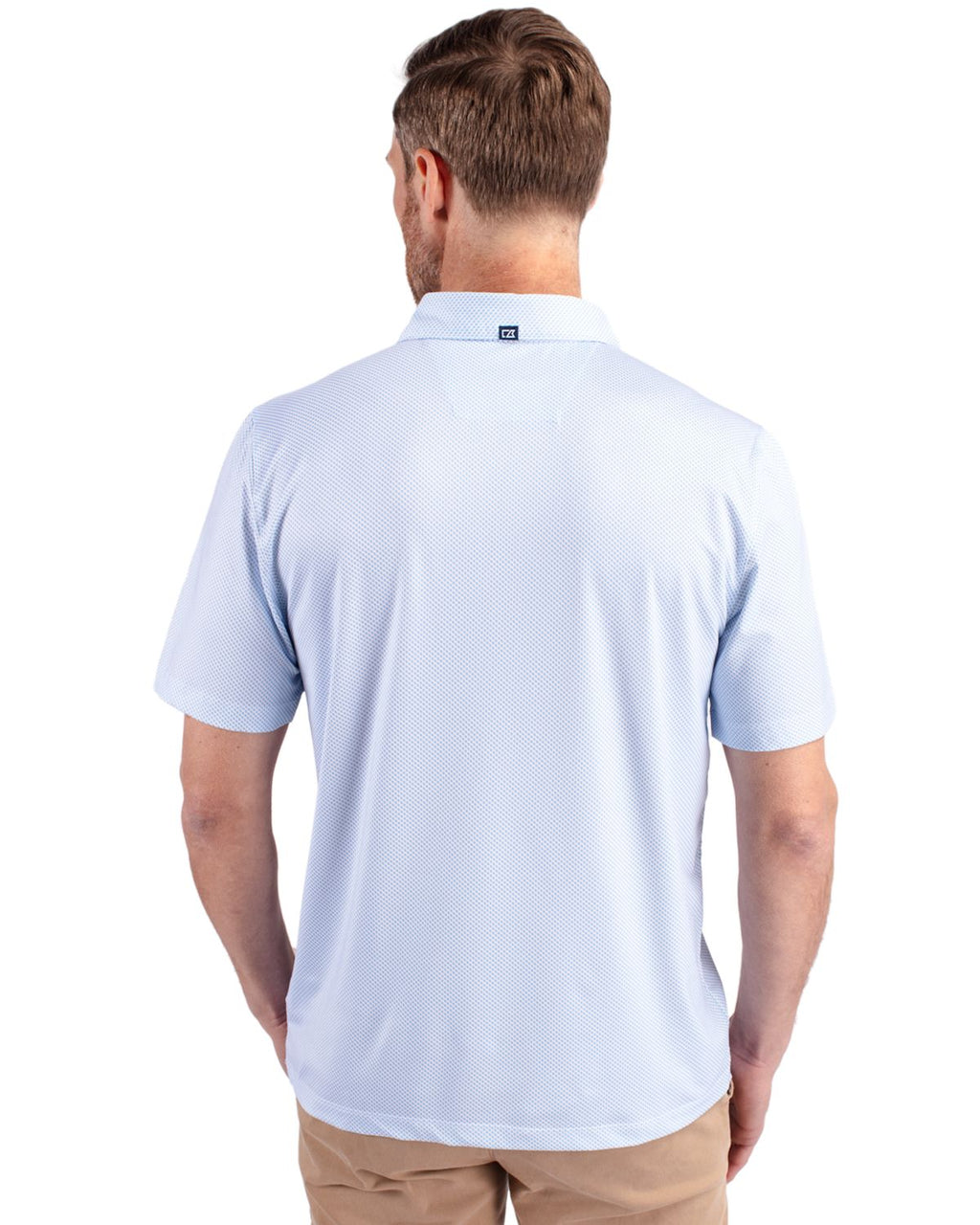Cutter & Buck® Pike Eco Symmetry Print Stretch Recycled Mens Polo