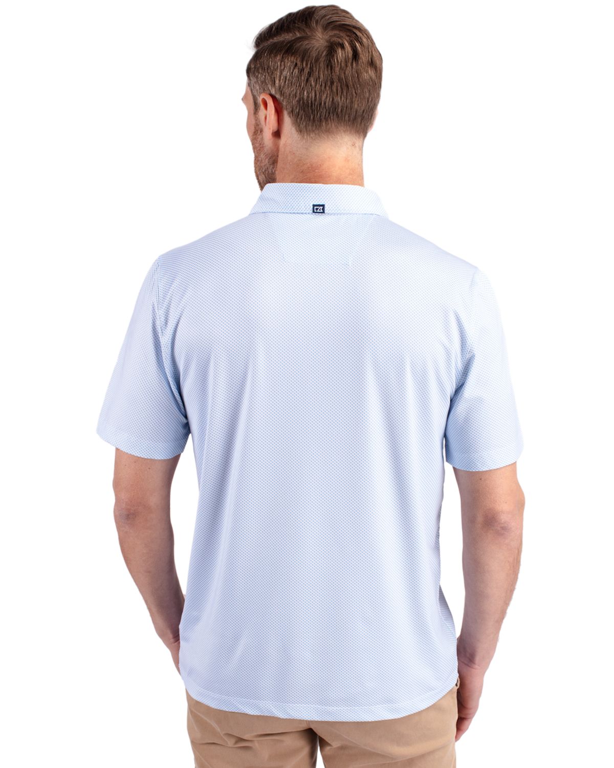 Cutter & Buck® Pike Eco Symmetry Print Stretch Recycled Mens Polo