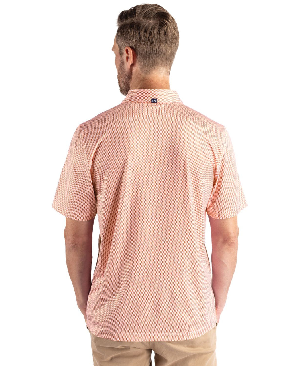 Cutter & Buck® Pike Eco Symmetry Print Stretch Recycled Mens Polo