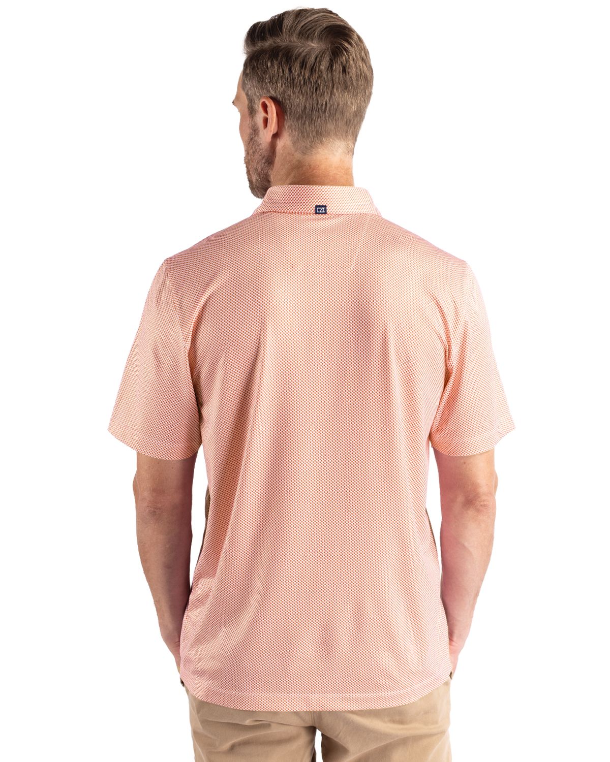 Cutter & Buck® Pike Eco Symmetry Print Stretch Recycled Mens Polo