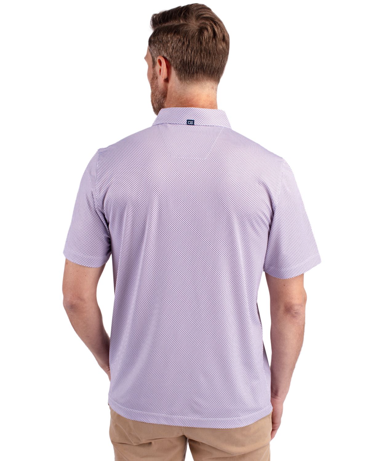 Cutter & Buck® Pike Eco Symmetry Print Stretch Recycled Mens Polo