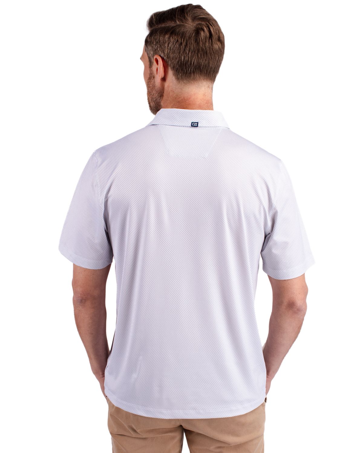 Cutter & Buck® Pike Eco Symmetry Print Stretch Recycled Mens Polo