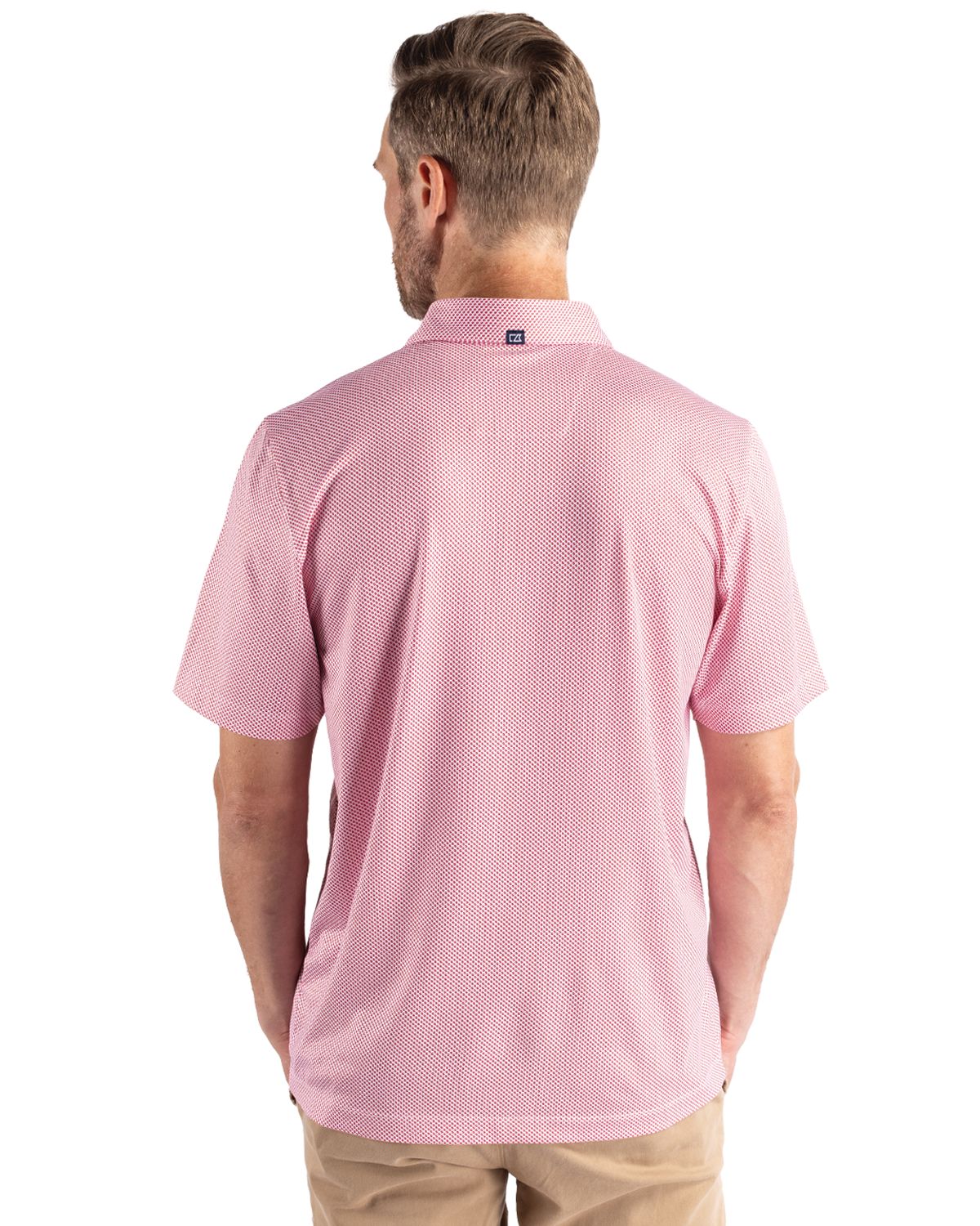 Cutter & Buck® Pike Eco Symmetry Print Stretch Recycled Mens Polo