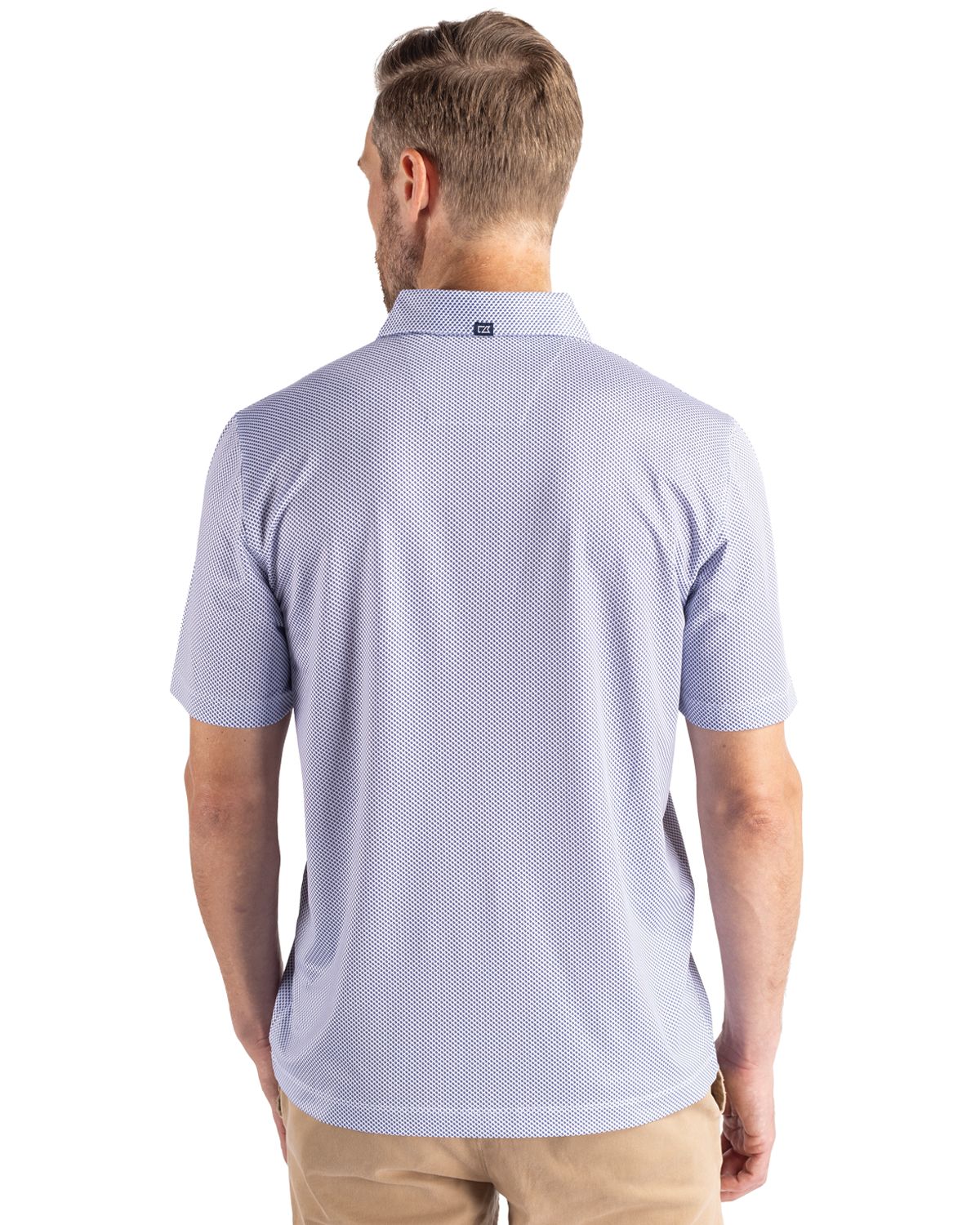 Cutter & Buck® Pike Eco Symmetry Print Stretch Recycled Mens Polo