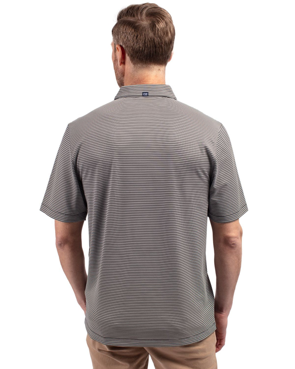 Cutter & Buck® Forge Eco Double Stripe Stretch Recycled Mens Polo