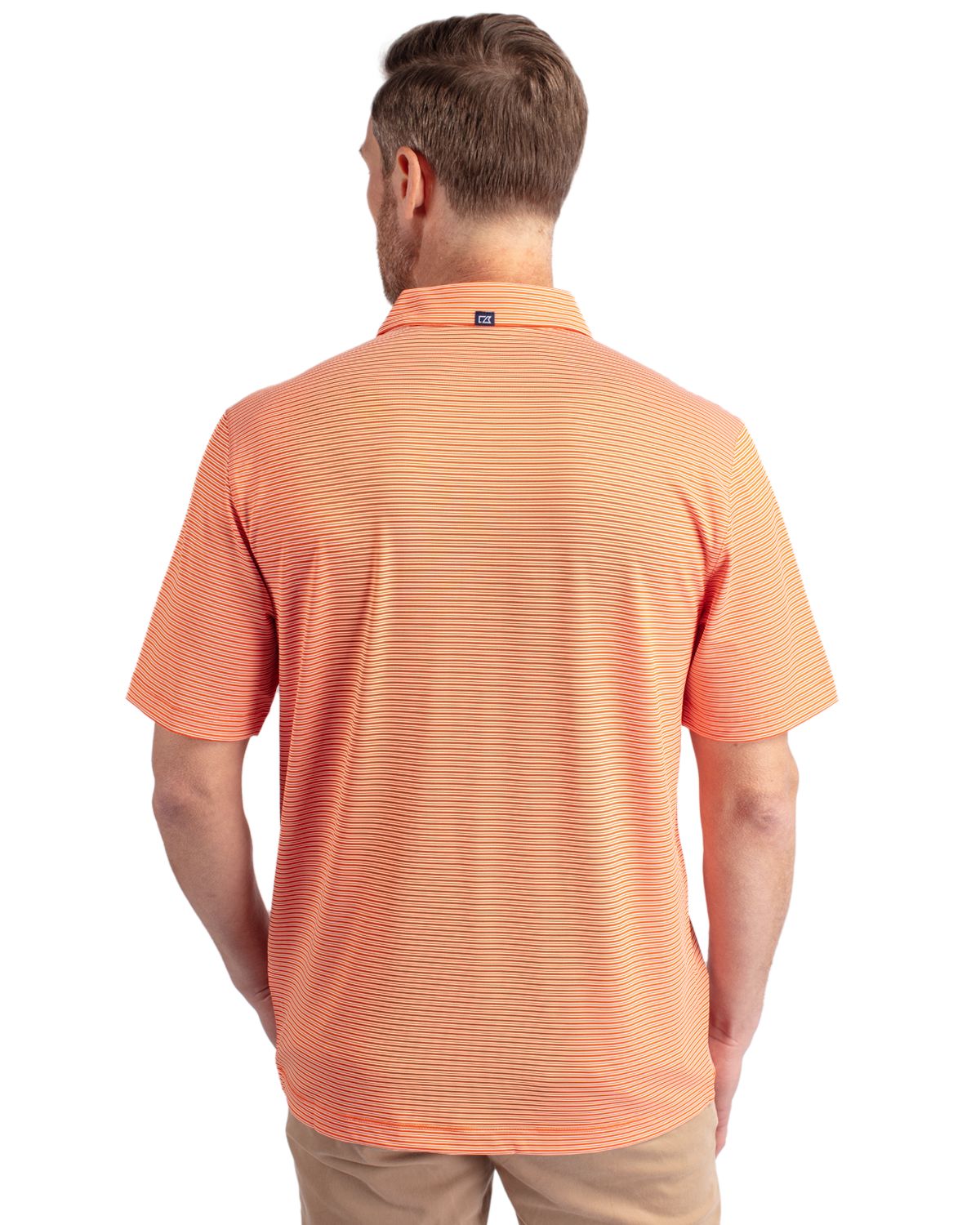 Cutter & Buck® Forge Eco Double Stripe Stretch Recycled Mens Polo
