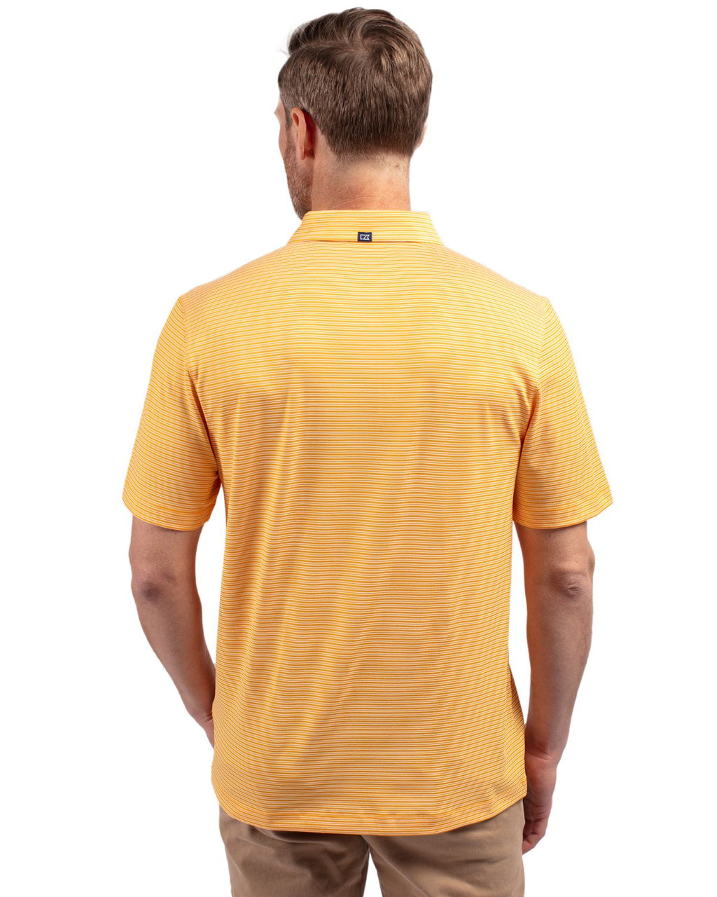 Cutter & Buck® Forge Eco Double Stripe Stretch Recycled Mens Polo