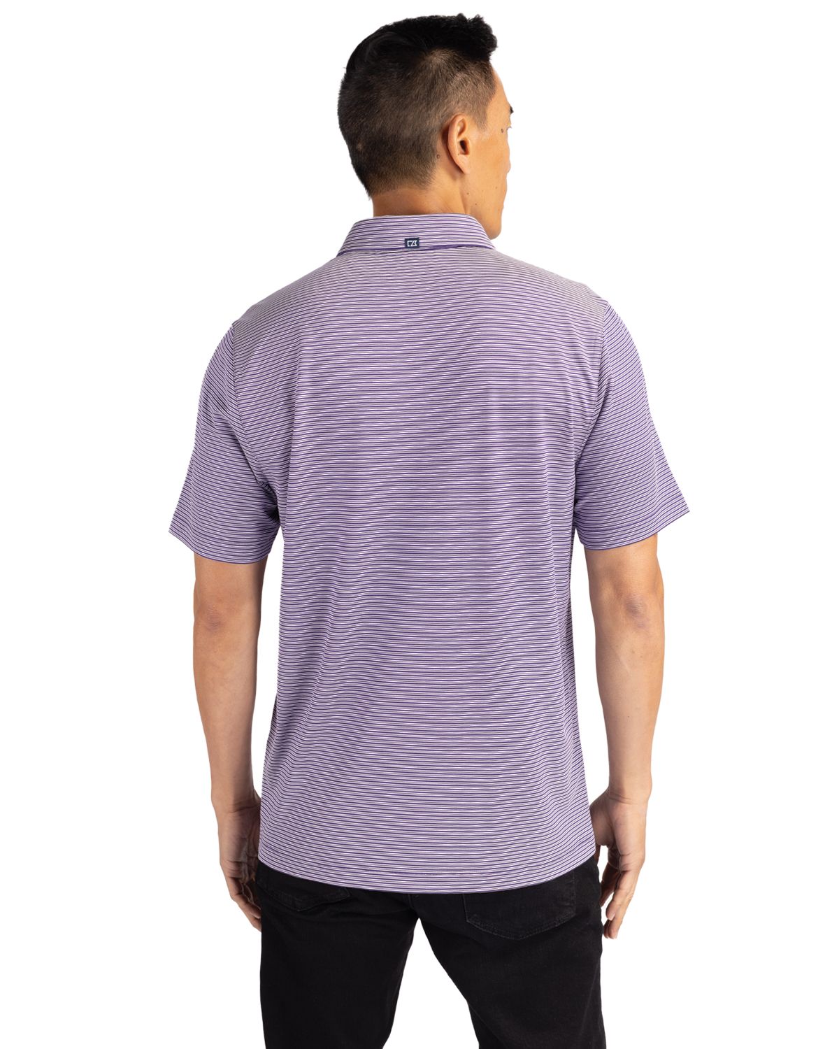 Cutter & Buck® Forge Eco Double Stripe Stretch Recycled Mens Polo